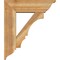 Ekena Millwork Balboa Traditional Rough Sawn Bracket w/ Offset Brace, Western Red Cedar, 8"W x 26"D x 30"H BKT0806X26X30BOA01RWR - alternate 4